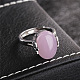 Oval Synthetic Red Corundum Adjustable Ring(FIND-PW0021-04A)-1