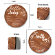 2Pcs 2 Style Single-face Printed Wooden Baby Photo Props(DJEW-WH0600-001)-2