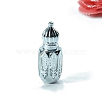Glass Roller Ball Bottles, Essential Oil Refillable Bottle, for Personal Care, Platinum, 2.5x6.8cm, Capacity: 6ml(0.20fl. oz)(PW-WGF0A67-01)