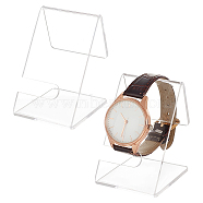 Transparent Acrylic Watch Display Stands, Watch Display Holder, Clear, 4.5x5x6.4cm(ODIS-WH0029-59)