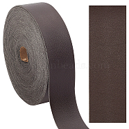 PU Leather Fabric, for Shoes Bag Sewing Patchwork DIY Craft Appliques, Coconut Brown, 2.5x0.14cm, 5m/roll(AJEW-WH0034-93B)