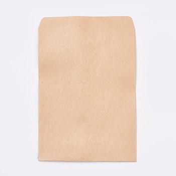 Kraft Blank Paper Envelopes, Rectangle, BurlyWood, 13.3x9cm, about 95~100pcs/bag
