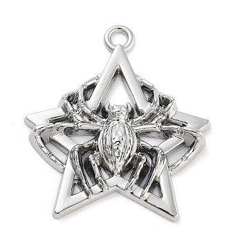 Tibetan Style Alloy Pendants, Star, 45x39.5x6mm, Hole: 3mm