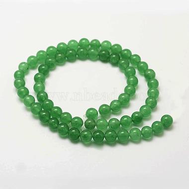 Природные пряди авантюрин зеленый шарик(G-P281-01-6mm)-2