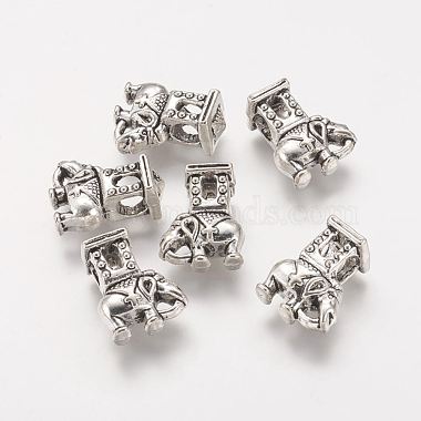 Perles européennes en alliage de style tibétain(PALLOY-F178-15AS)-2