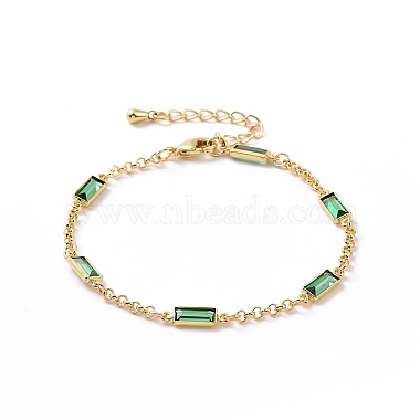 Medium Sea Green Cubic Zirconia Bracelets