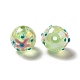 AB Color Transparent Crackle Acrylic Round Beads(OACR-A013-04D)-1