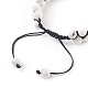 Chakra Natural Howlite Braided Bead Bracelets(BJEW-O164-A01)-2