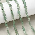 Natural Green Aventurine Beads Strands, Teardrop, Faceted, 6x4x2.5mm, Hole: 0.6mm, about 62~68pcs/strand, 15.16~15.55''(38.5~39.5cm)(G-B159-A11)