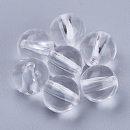 Transparent Acrylic Beads, Round, Clear, 26x25.5mm, Hole: 3.5mm(X-TACR-Q255-26mm-V01)