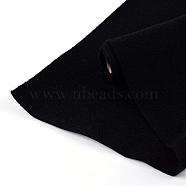 Non Woven Fabric Embroidery Needle Felt For DIY Crafts, Black, 450x1.2~1.5mm, about 1m/roll(DIY-R069-10)
