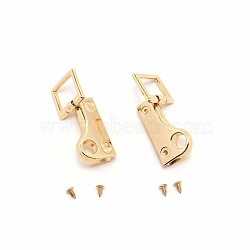 Alloy Clasps for Purse Making, with Iron Screws, Light Gold, 5.85x2.55x0.85cm(FIND-WH0110-019)