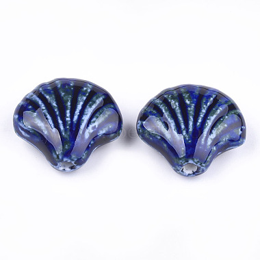 Perles en porcelaine manuelles(X-PORC-S498-36B)-2
