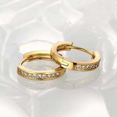 Fancy Style Ring Brass Cubic Zirconia Hoop Earrings(EJEW-BB06805-G)-3