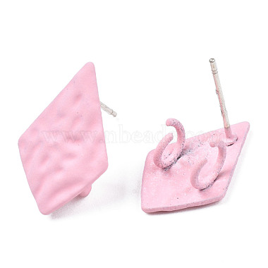 Pink Playing Items Iron Stud Earring Findings
