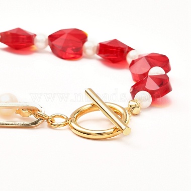 Shell Pearl Beaded Bracelets for Girl Women(X1-BJEW-TA00014)-7
