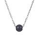 Ожерелья с подвесками из круглых бусин из смешанных драгоценных камней(NJEW-JN04551)-2