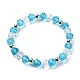 2pcs 2 ensembles de bracelets extensibles en perles de verre de couleur(BJEW-JB10027-01)-3