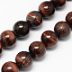 Natural Red Tiger Eye Stone Bead Strands(G-R193-08-4mm)-1