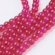 Spray Painted Crackle Glass Beads Strands(CCG-Q002-6mm-08)-1