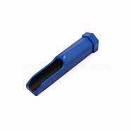 Leather Edge Polishing Slicker Head, Column Grinding Head, for Leather Tip, Plastic, Blue, 9x1.9x1.9cm, Hole: 2.8mm, Inner Diameter: 1.1cm(AJEW-WH0283-07B)