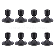 Iron Candle Holders, for Rustic Wedding, Party, Birthday, Holiday Decoration, Cone, Black, 6.75x5.8cm, Inner Diameter: 2.2cm(FIND-WH0427-90EB)