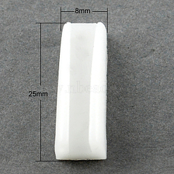 Plastic Plier Covers, Replacement Jaw For Nylon Jaw Pliers, White, 25x8x7mm(X-TOOL-Q004)