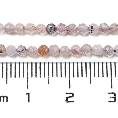 Natural Purple Rutilated Quartz Beads Strands(G-A097-A09-02)-5