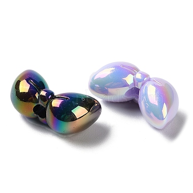 placage uv perles européennes acryliques irisées arc-en-ciel(PACR-E008-08)-3