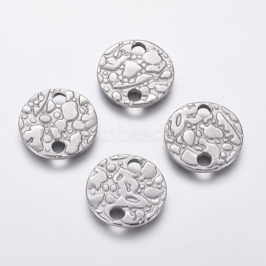 Stainless Steel Color Flat Round Stainless Steel Links