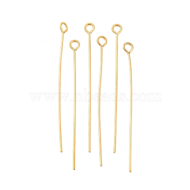 1.8cm Real 18K Gold Plated 304 Stainless Steel Eye Pins