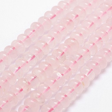 Pink Rondelle Rose Quartz Beads