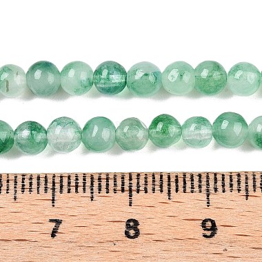 teñidos de blanco de cuentas de jade hebras naturales(G-T140-4mm-A06)-5