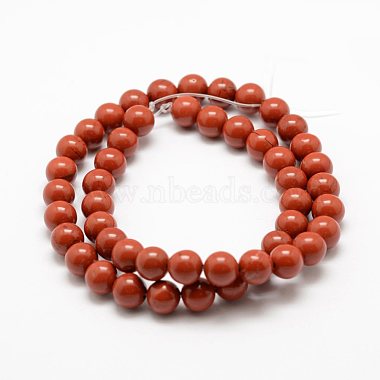Chapelets de perles en jaspe rouge naturel(X-G-E375-8mm-02)-3