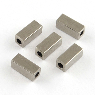 Stainless Steel Color Cuboid 201 Stainless Steel Beads