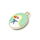 Printed Alloy Pendants(ENAM-F160-02B-G)-2