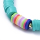 Handmade Polymer Clay Heishi Beads Stretch Bracelets(BJEW-JB05088-05)-2