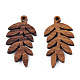 Natural Walnut Wood Pendants(WOOD-T023-15)-1