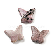 Natural Rhodonite Pendants, Butterfly Charms, 19.5x15x5.5mm, Hole: 1mm(G-H007-07C)