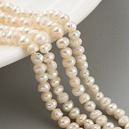 Natural Cultured Freshwater Pearl Beads Strands, Potato, Navajo White, 2.5~3mm, Hole: 0.5mm, about 82~83pcs/strand, 7.09 inch(18cm)(PEAR-C003-06B)