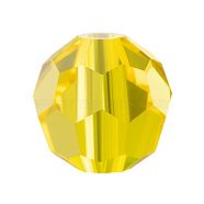 Preciosa&reg Crystal Beads, Czech Crystal, 451 19 602 Round, 80310 Citrine, 4mm, Hole: 1mm(Y-PRC-BB4-80310)