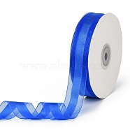 Solid Color Organza Ribbons, for Party Decoration, Gift Packing, Dodger Blue, 1"(25mm), about 50yard/roll(45.72m/roll)(ORIB-E005-B04)
