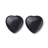 Natural Obsidian Cabochons, Heart, 29~30x29~30x6~8mm(G-P021-13)
