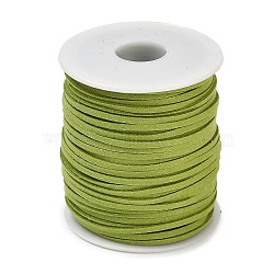 50 Yards Faux Suede Cord, Faux Suede Lace, for Jewelry Making, Olive Drab, 2.5mm(LW-U001-01B)