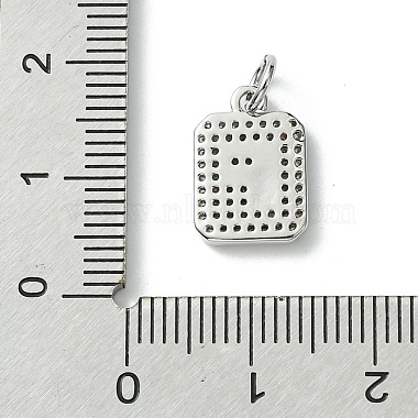 Rack Plating Brass Micro Pave Clear Cubic Zirconia Charms(KK-G501-01F-P)-3