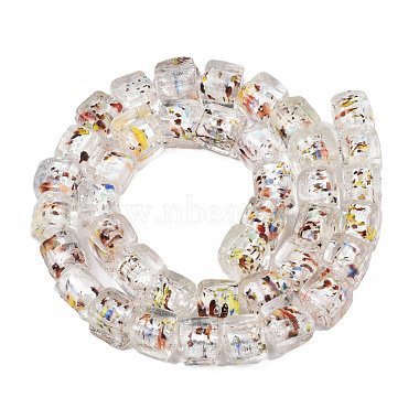 Handmade Silver Foil Lampwork Beads(FOIL-N004-01A-08)-2
