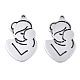 Non-Tarnish Mother's Day 201 Stainless Steel Pendants(X-STAS-S081-036)-1