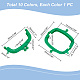 Elite 10Pcs 10 Colors Plastic Kiss Lock Purse Frames(FIND-PH0007-42)-4