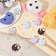 DIY Hedgehog Silicone Beads Knitting Needle Protectors/Knitting Needle Stoppers with Stitch Markerss(IFIN-NB0001-57)-4