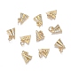 Brass Micro Clear Cubic Zirconia Charms(ZIRC-F120-048G)-4